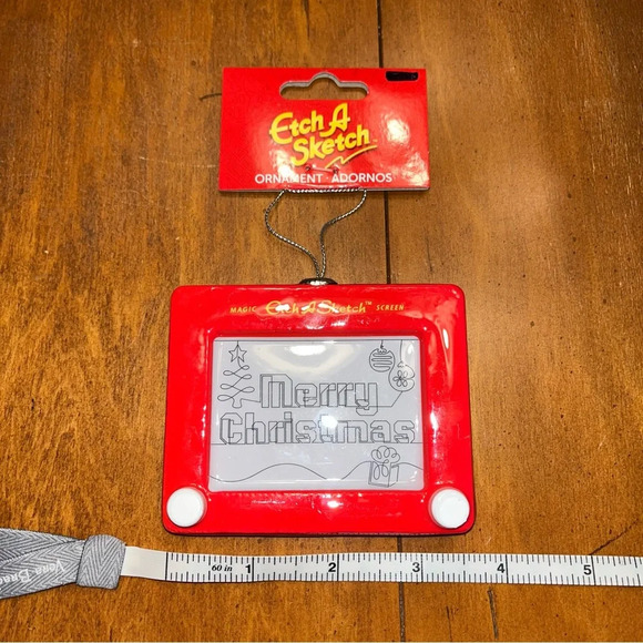 NWT Ruz Magic Etch A Sketch  Miniature Christmas Tree Ornament - 2023 - Picture 3 of 3